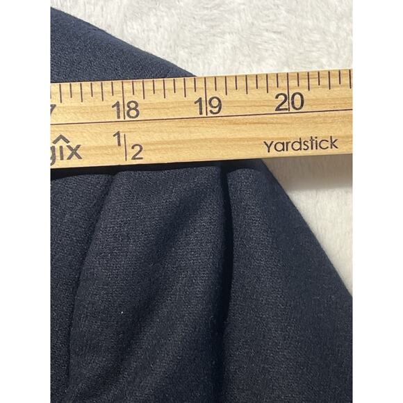 Vintage Austin Reed 40L Navy Blue Flannel Blazer Shank Buttons Unconstructed - Picture 10 of 16